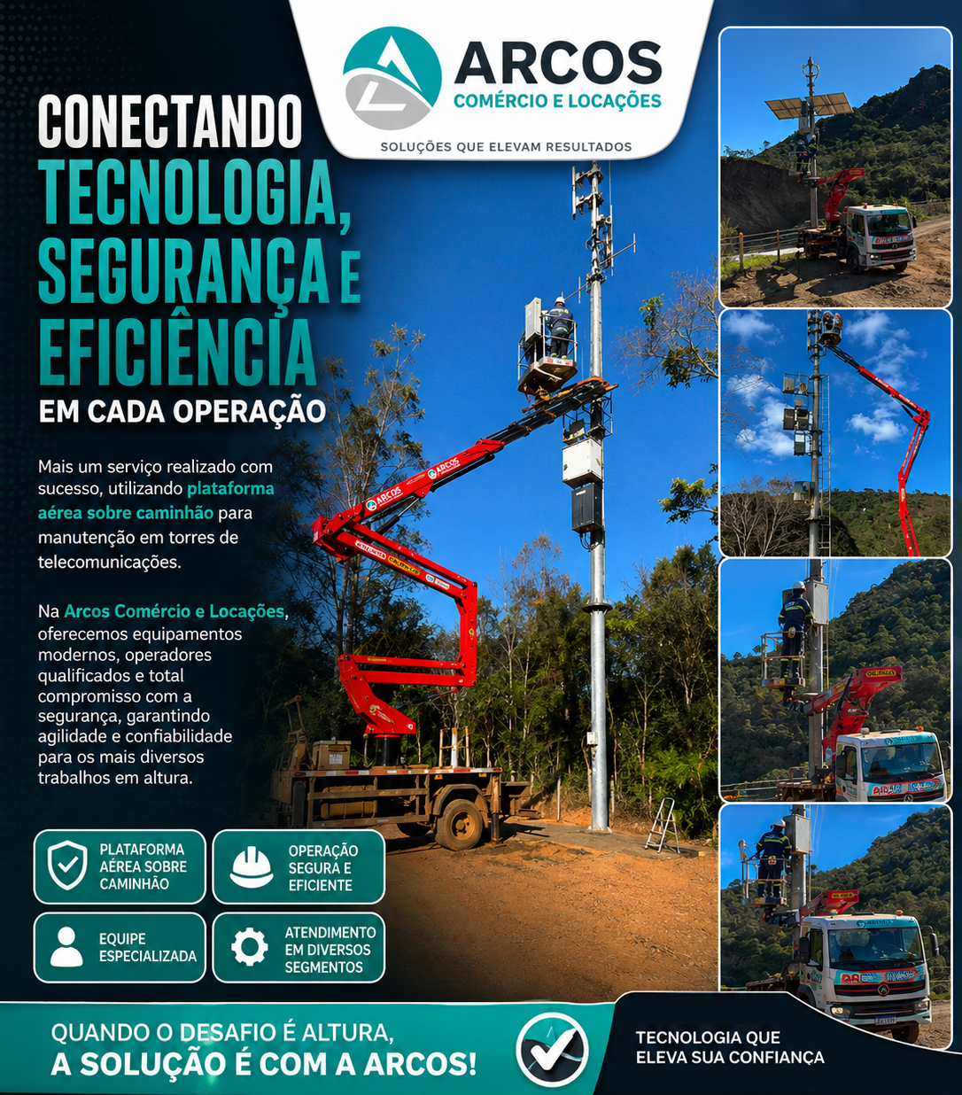 Munck Arcos em operação